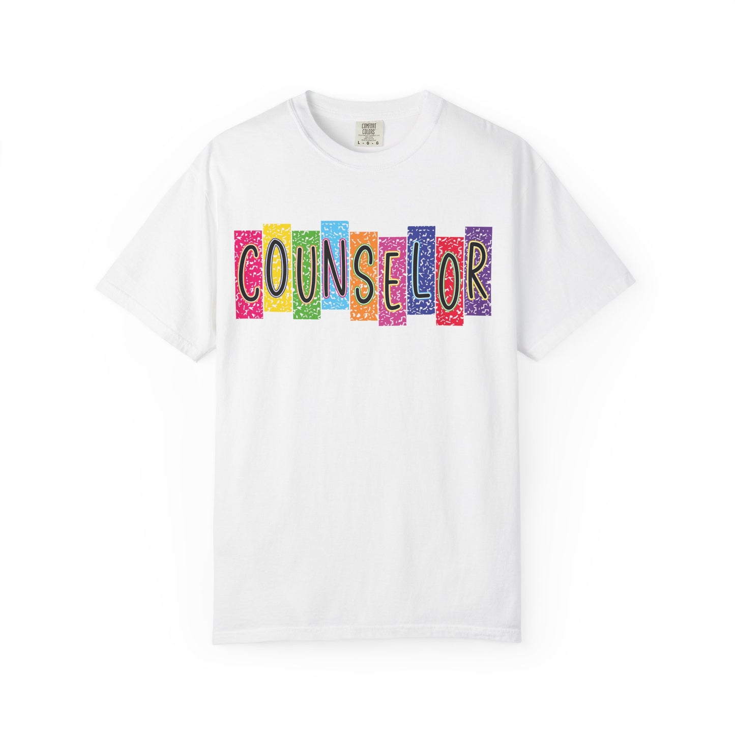 Colorful Counselor T-Shirt, Unisex Tee for Camp Counselors, Teacher Gift, Summer Camp Apparel, Fun and Vibrant Shirt