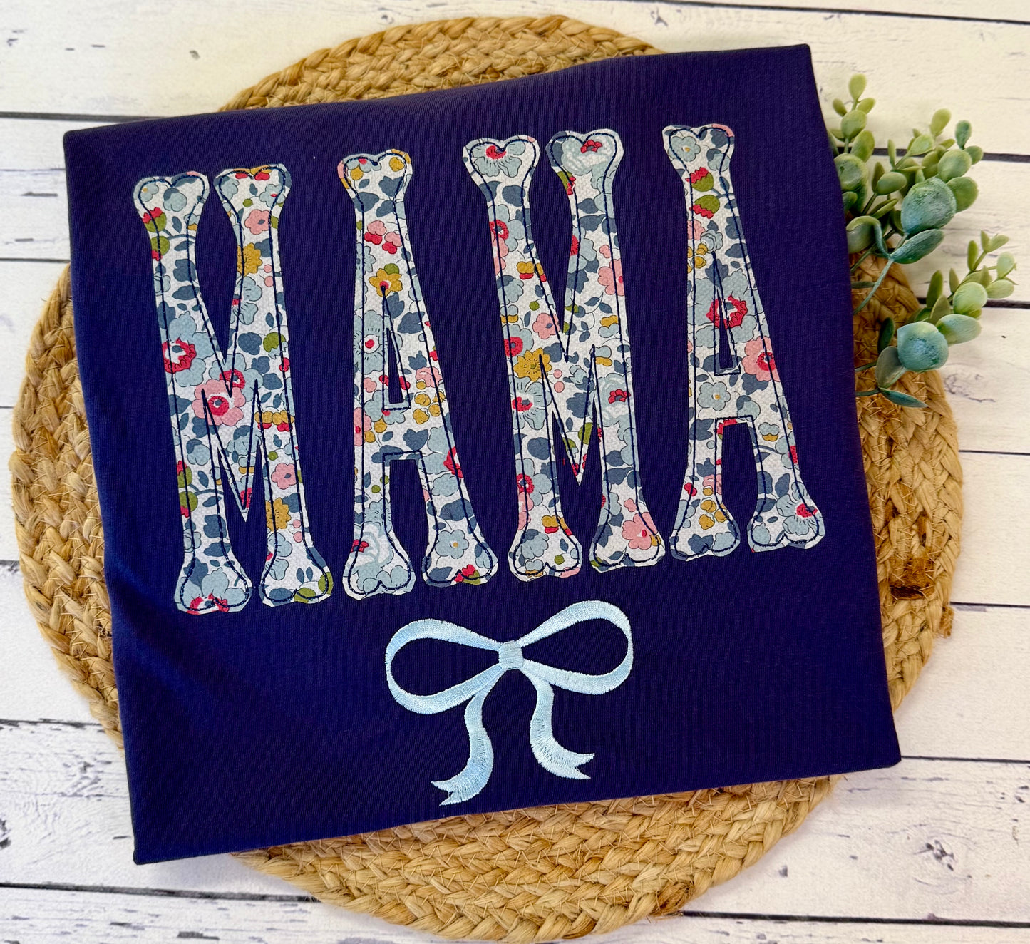 MAMA Floral Appliqué