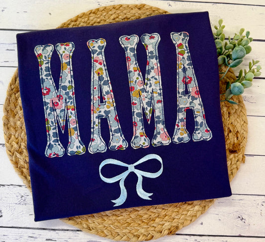 MAMA Floral Appliqué