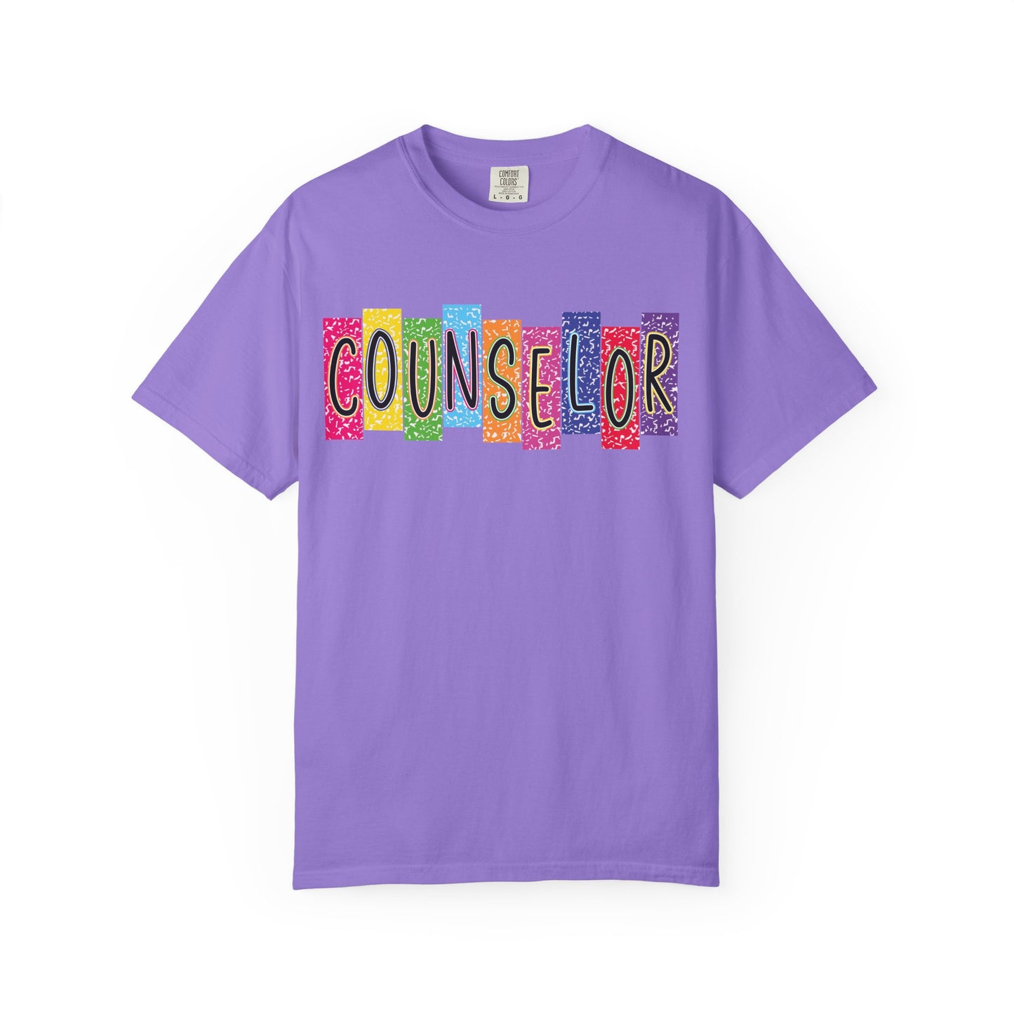 Colorful Counselor T-Shirt, Unisex Tee for Camp Counselors, Teacher Gift, Summer Camp Apparel, Fun and Vibrant Shirt