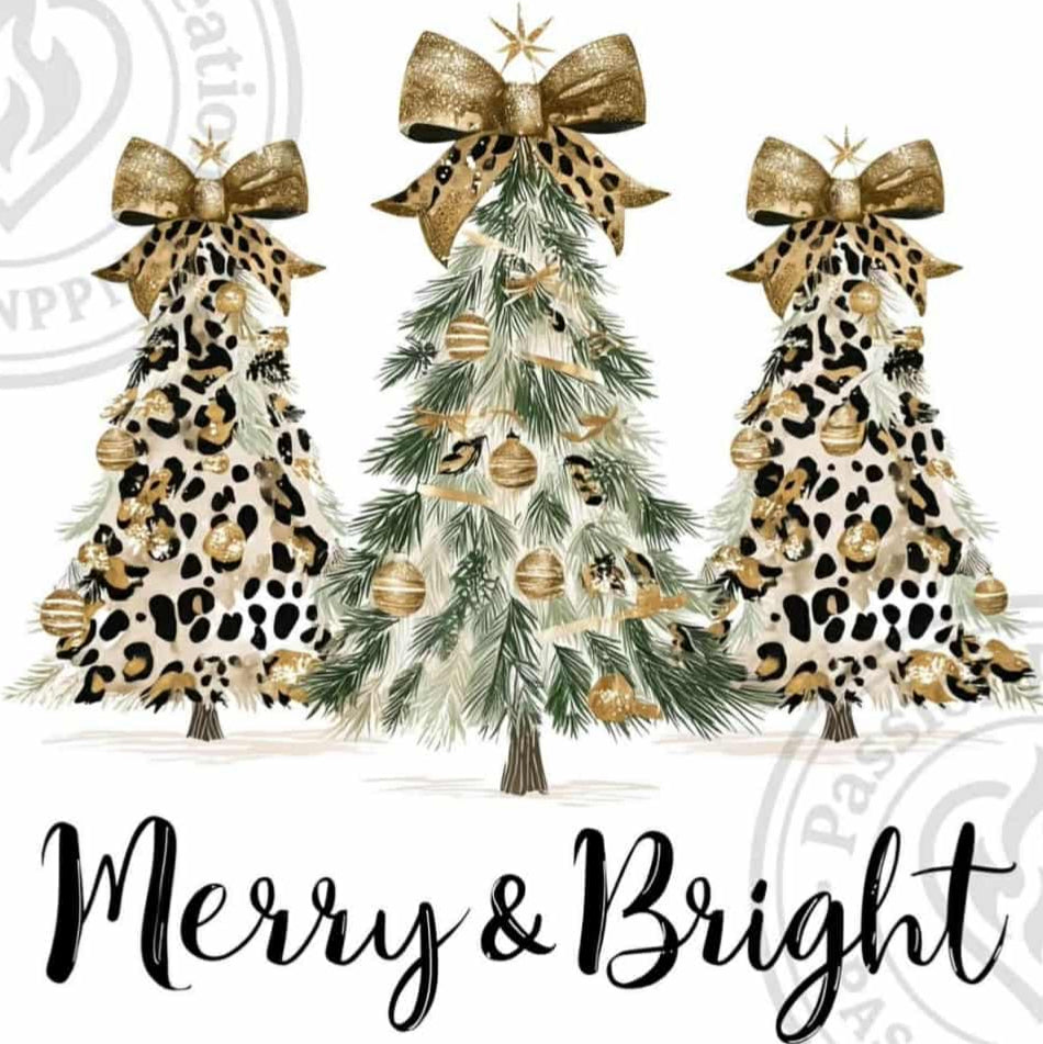 Merry Christmas Cheetah Print