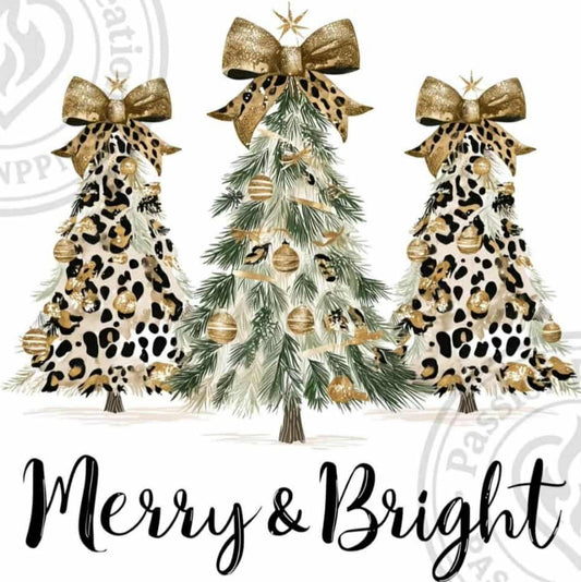 Merry Christmas Cheetah Print