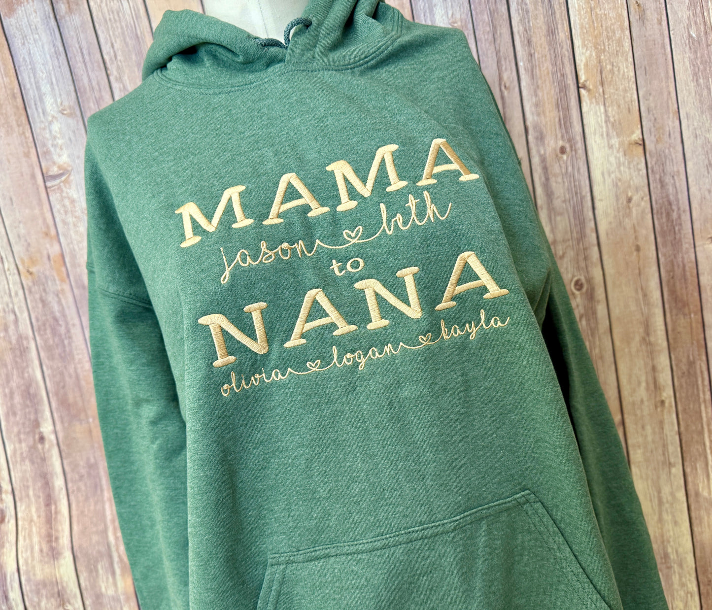 Personalized Mama to Nana Hoodie