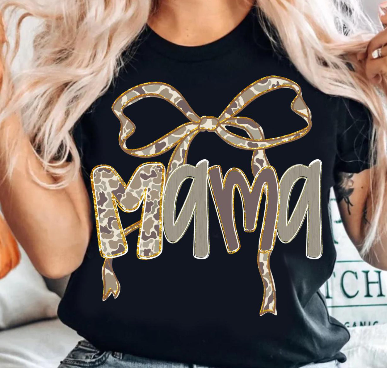 Mama Camo Bow